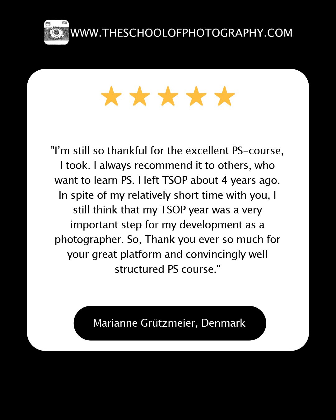 Want to know what people think of us? 🤔⁠
⁠
Check out more of our reviews here ➡️ https://www.theschoolofphotography.com/reviews⁠
⁠
#photographyeveryday #photographysouls #photographyart #photographyaddict #travelphotographyy #photographyislife #phot